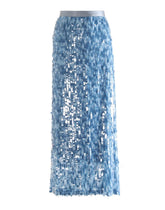 HEYFANCYSTYLE Women's Designer Sequin Glitter Straight Midi Skirt